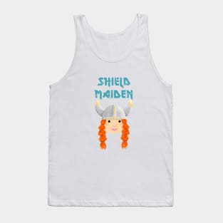 Cute Viking Shield Maiden Tank Top